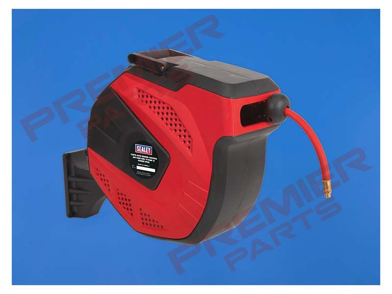 15m Auto-Rewind Control Rubber Air Hose Reel 10mm ID