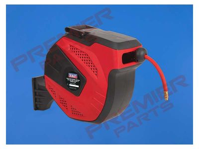 15m Auto-Rewind Control Rubber Air Hose Reel 10mm ID