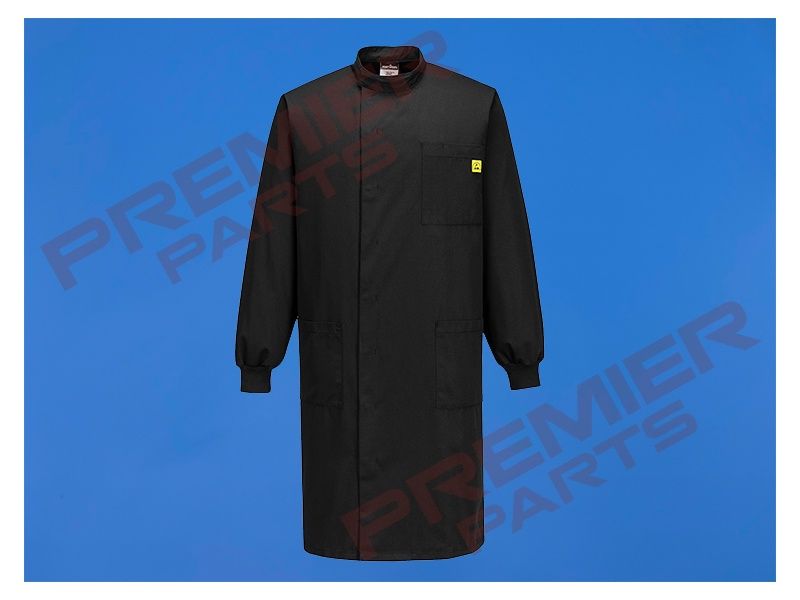 Anti-Static ESD Howie Coat - AS15, Colour: Black, Size: XS