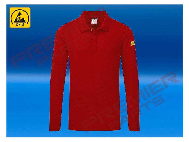 Anti-Static ESD Polo Shirt L/S - AS23