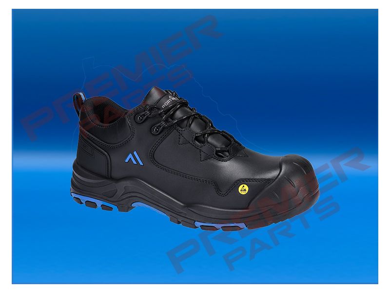 Composite Action Leather Low Shoe S3S ESD HRO SR SC FO  - FC19, Colour: Black / Blue, Size: 35 (2)
