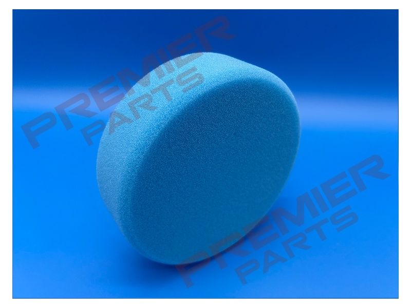 Hook-and-Loop Buffing &amp; Polishing Foam Head 150 x 50mm - Blue/Medium
