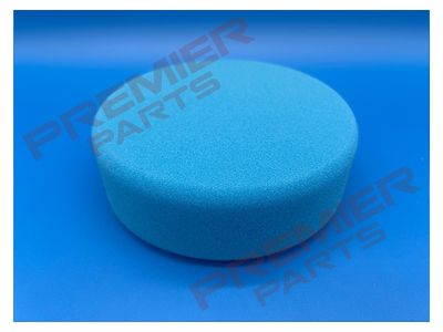 Hook-and-Loop Buffing & Polishing Foam Head 150 x 50mm - Blue/Medium