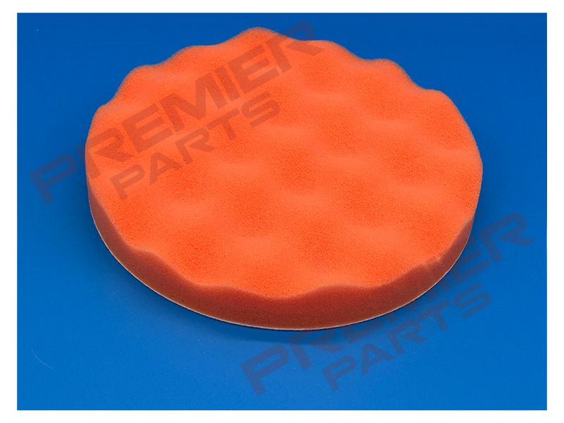 180MM HOOK AND LOOP VELCRO BACKING ORANGE POLISHING PAD