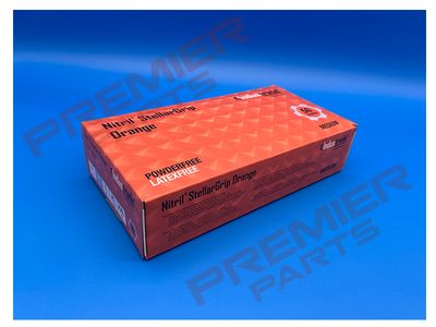 Orange Diamond Grip Nitrile Gloves (50s) M, L, XL
