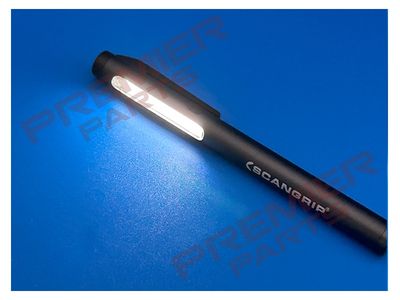 Rechargeable LED penlight with precision top light providing 200 lumen.