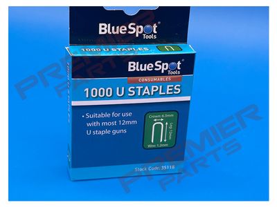 1000 PCE 12mm U-Staples