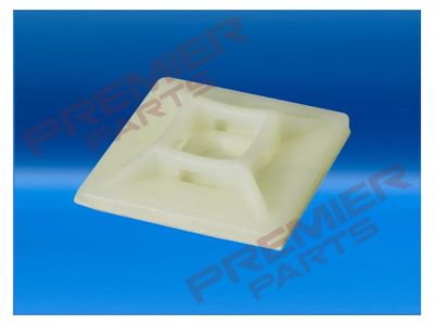 Natural/White 4 Way Adhesive Tiebase 28mm (PK100) Natural/White 4 Way Adhesive Tiebase 28mm (PK100)