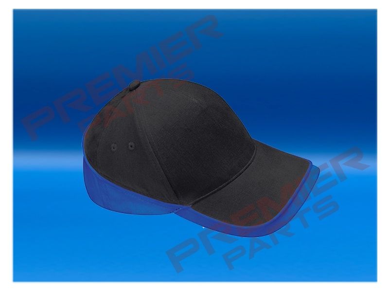 Teamwear competition cap (BC171), Colour: Black / Royal
