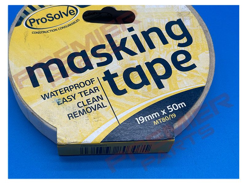 MASKING TAPE 50MTR ROLL 19, 25, 38, 50, 100MM WIDE, WIDTH: 19MM