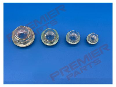 BSP Male Dome Oil Level Sight Glass with Reflector 3/8, 1/2, 3/4, 1"