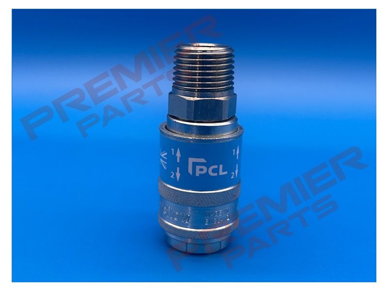 S19 Safety Coupling Safeflow male Thread 1/4, 3/8, 1/2, THREAD SIZE: 1/4