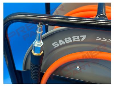 30m Swivel Air Hose Reel 6mm ID (S19 SAFETY COUPLINGS)