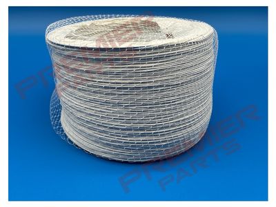 White PVC flexible round hose 150mm dia x 3m length