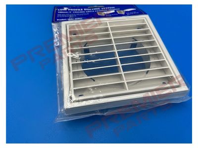 100mm multi fit outlet/louvre grille -white
