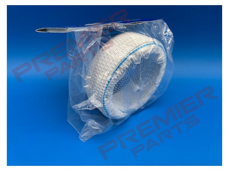 White PVC flexible round hose 100mm dia x 1m length