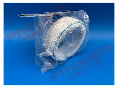 White PVC flexible round hose 100mm dia x 1m length
