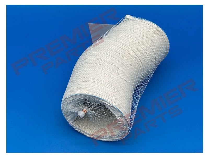 White PVC flexible round hose 100mm dia x 6m length