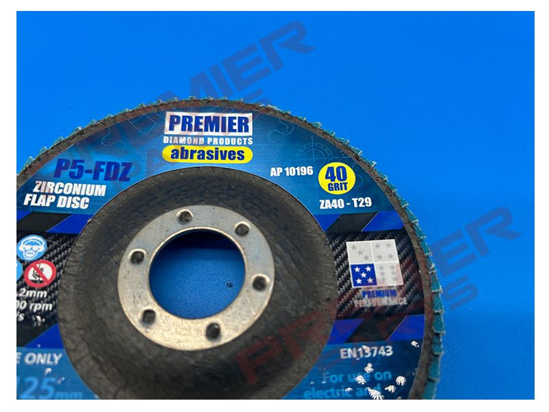 115MM X 22.2MM Zirconium flap discs - 40 60 80 120 GRIT, GRADE: 40GRIT