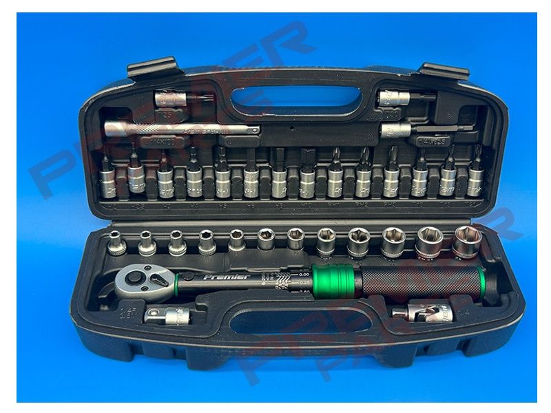 Torque Wrench Set 1/4"Sq Drive 5-25Nm 33pc