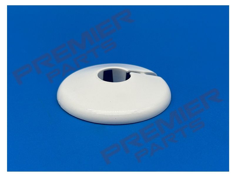 15MM Pipe Collar White, Chrome, Black, Anthracite, Colour: WHITE