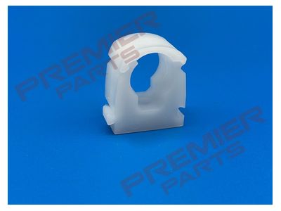 WHITE LOCKING PIPE CLIPS SINGLE 15, 22MM 10PK