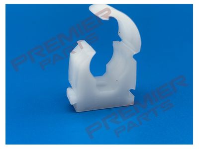 WHITE LOCKING PIPE CLIPS SINGLE 15, 22MM 10PK