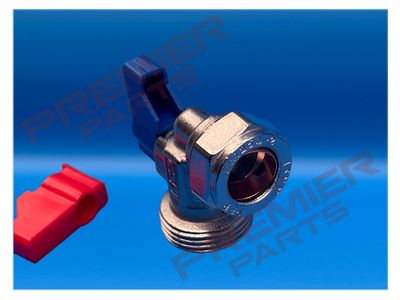 Washing Machine Valve - Angled 15mm x 3/4"