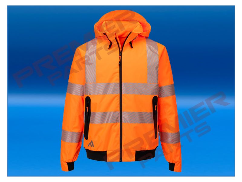 Sport Hi-Vis Rain Bomber KX315, Colour: Orange, Size: Small