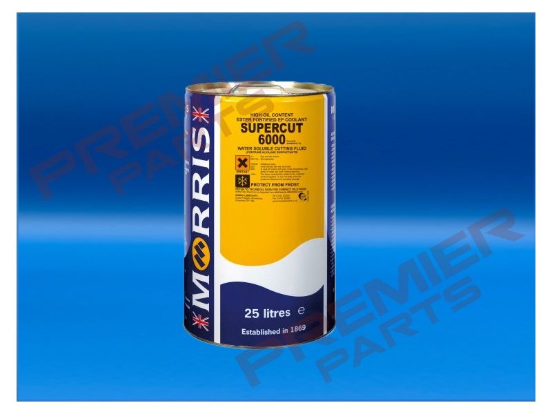 Supercut 6000 High Oil Extreme Pressure Semi-Synthetic Water Soluble Coolant 25 litre drum