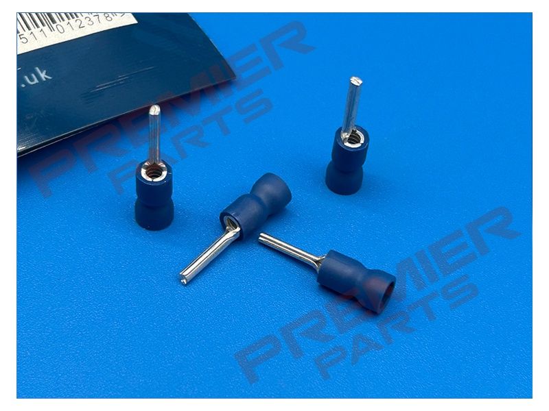 Easy-Entry Pin Terminal 12 x 1.9mm, Blue - Pack of 100