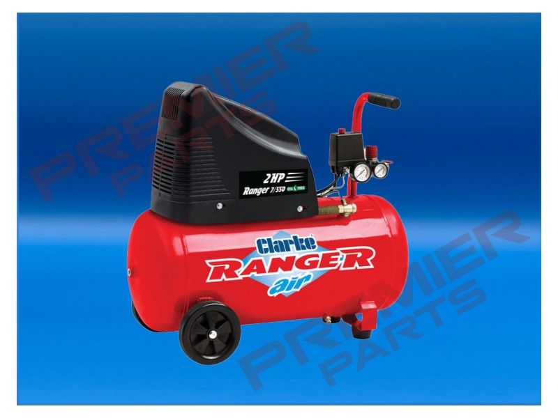Ranger 7/550 7.8cfm 50 Litre 2HP Oil-Free Air Compressor (230V)
