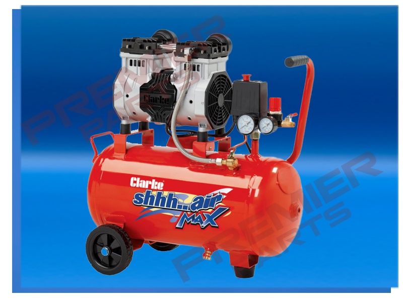 SHHH24/150 Shhh Air Max 7cfm 24 Litre 1.5HP Low Noise Oil Free Air Compressor (230V)