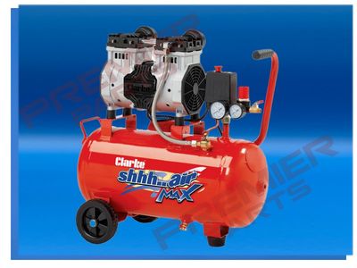 SHHH24/150 Shhh Air Max 7cfm 24 Litre 1.5HP Low Noise Oil Free Air Compressor (230V)