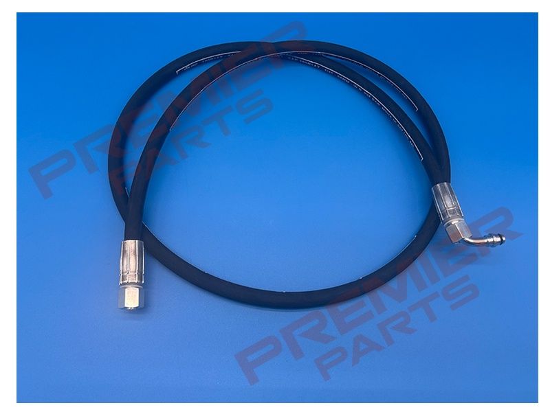 Female Striaght x Female 90 Dock Leveller Hose SMMC 1/4 8L ENDS 1520MM LONG