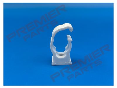 Fliptop Pipe Clip with Centre Fixing - 15mm, Plastic