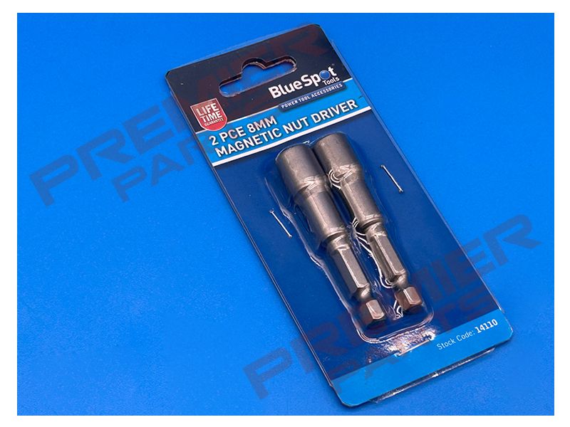 2 PCE 8mm Magnetic Power Nut Setter