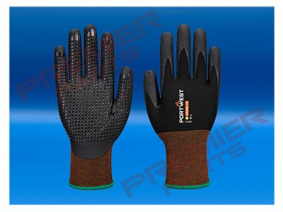 GP Grip 15 Nitrile Micro Foam Dotted Glove Black A371