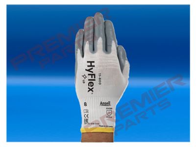 Ansell 11-800 HyFlex Abrasion Resistant Nitrile Work Gloves