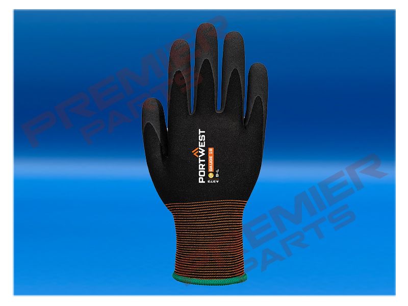 GP Grip 18 Latex Sandy Glove Black A373, Size: Small