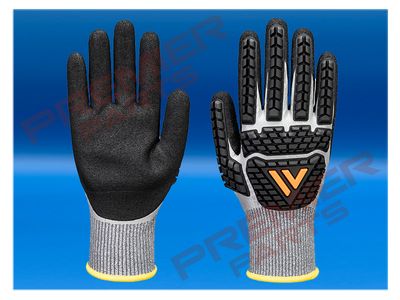 Impact F13 Nitrile Foam TPR Waterproof Glove Grey/Black AP54