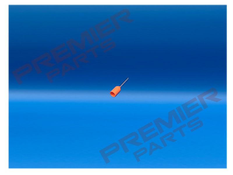 Bootlace Ferrules 100PK 0.5 TO 10MM, Size: 0.5MM (ORANGE)