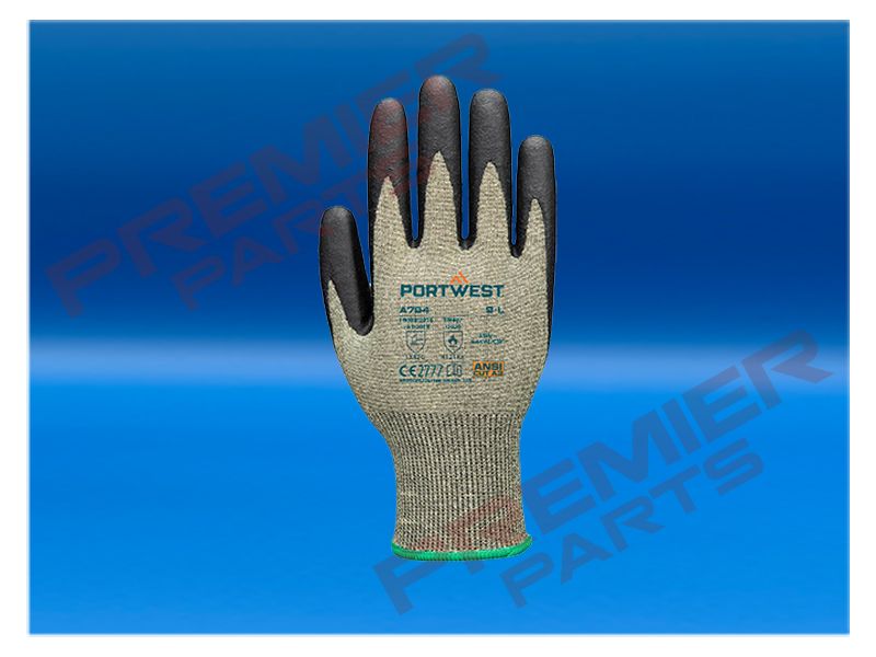 A784 - FR Arc Cut C18 Level 2 Glove Green/Black, Size: S - 7
