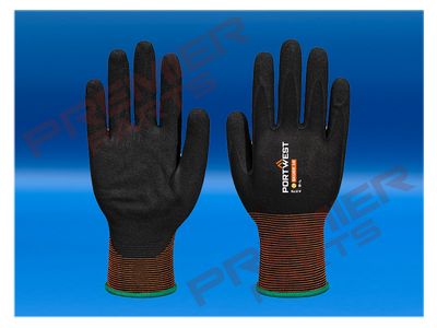 A375 - GP Grip 18 Nitrile Smooth/Sandy Glove Black