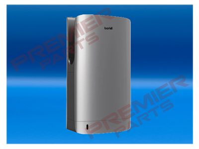 Baridi Hand Dryer with HEPA Filter &amp; Auto-Sensor 1750W/230V - Silver
