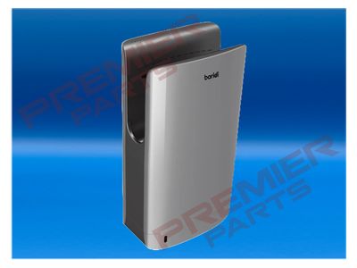 Baridi Hand Dryer with HEPA Filter &amp; Auto-Sensor 1750W/230V - Silver