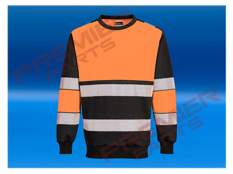 Hi-Vis Class 1 Sweatshirt PW376, Colour: Hi-Vis Orange, Size: Small