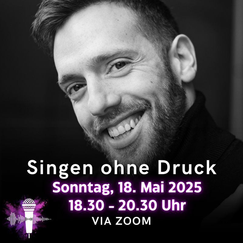 VocalSession-Workshop "Singen ohne Druck" mit Dennis Weissert