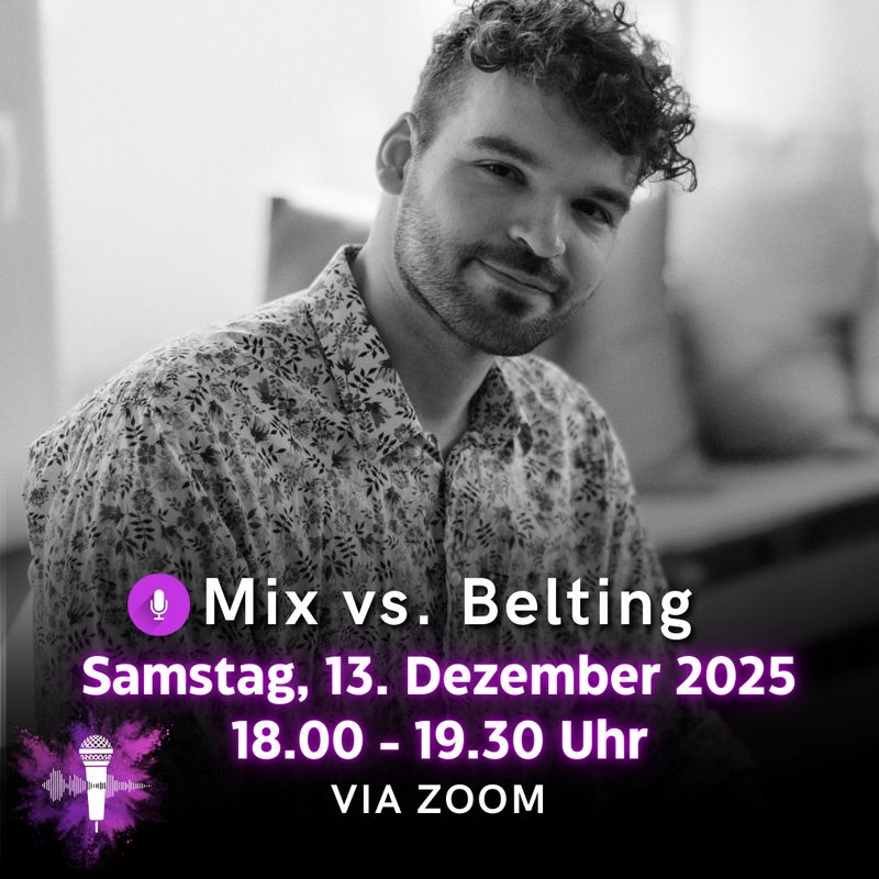 VocalSession "Mix vs. Belting" mit Martin Lorenz