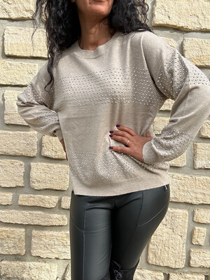 Pull clémence Taupe